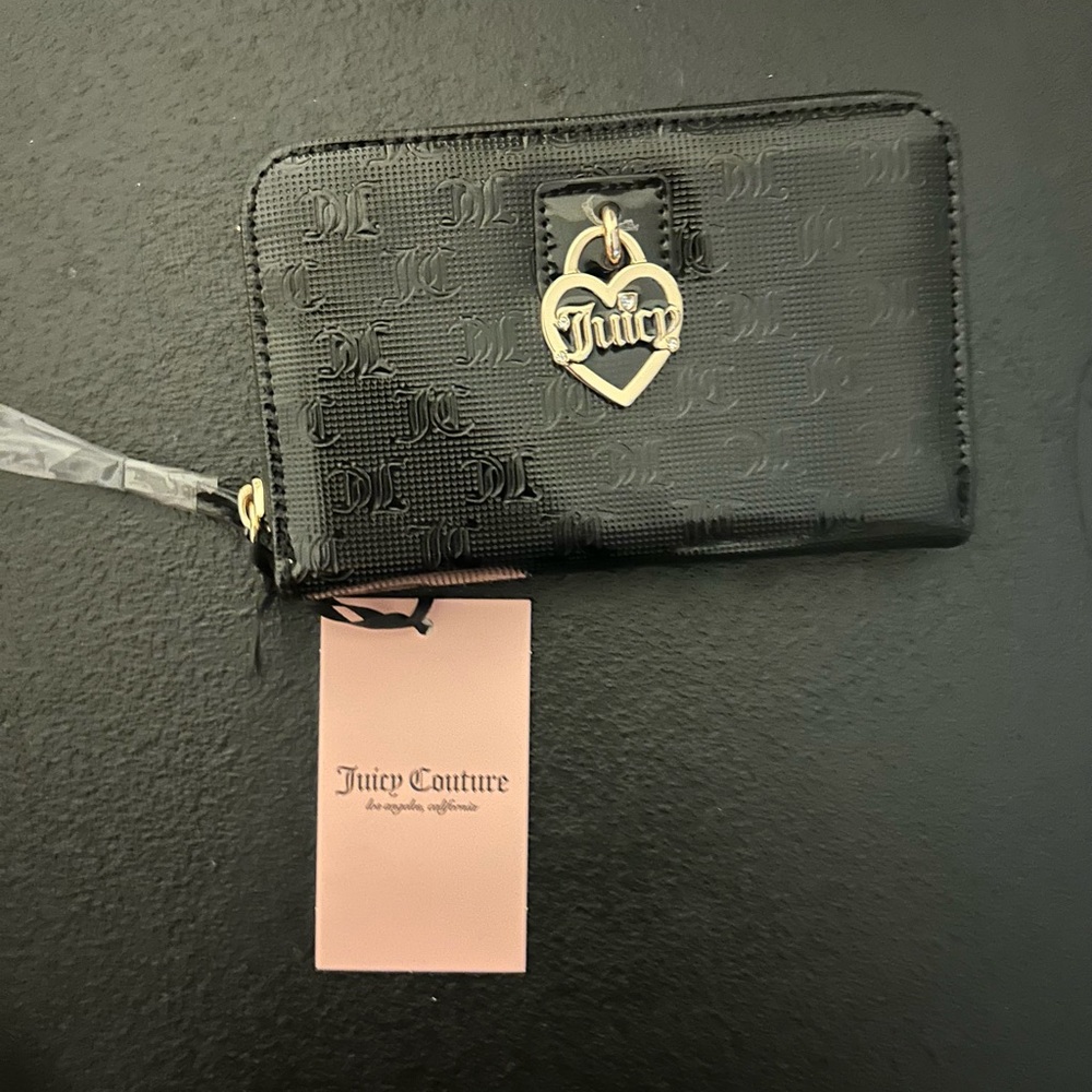Juicy couture black and gold wallet